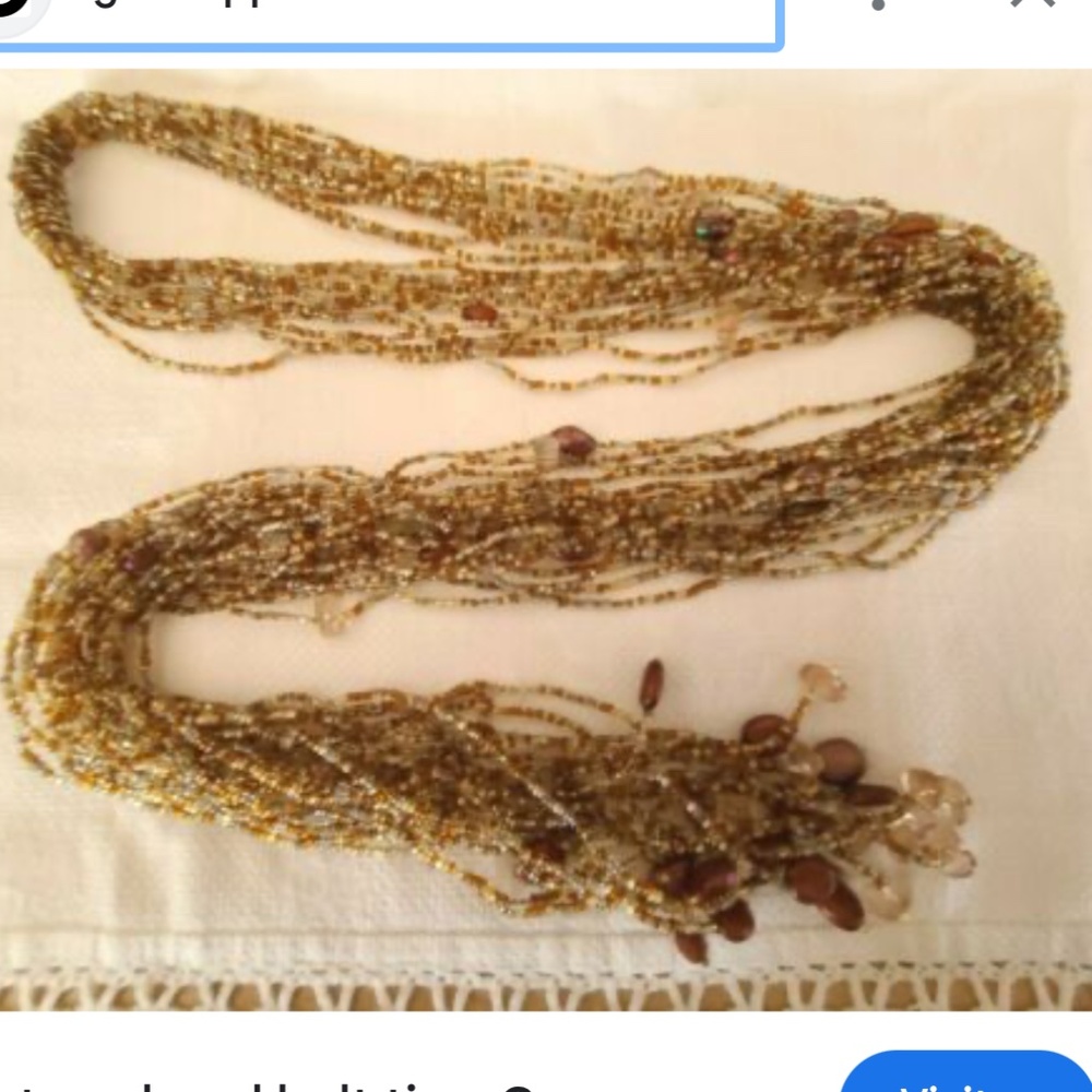 Vintage beaded belt or necklace